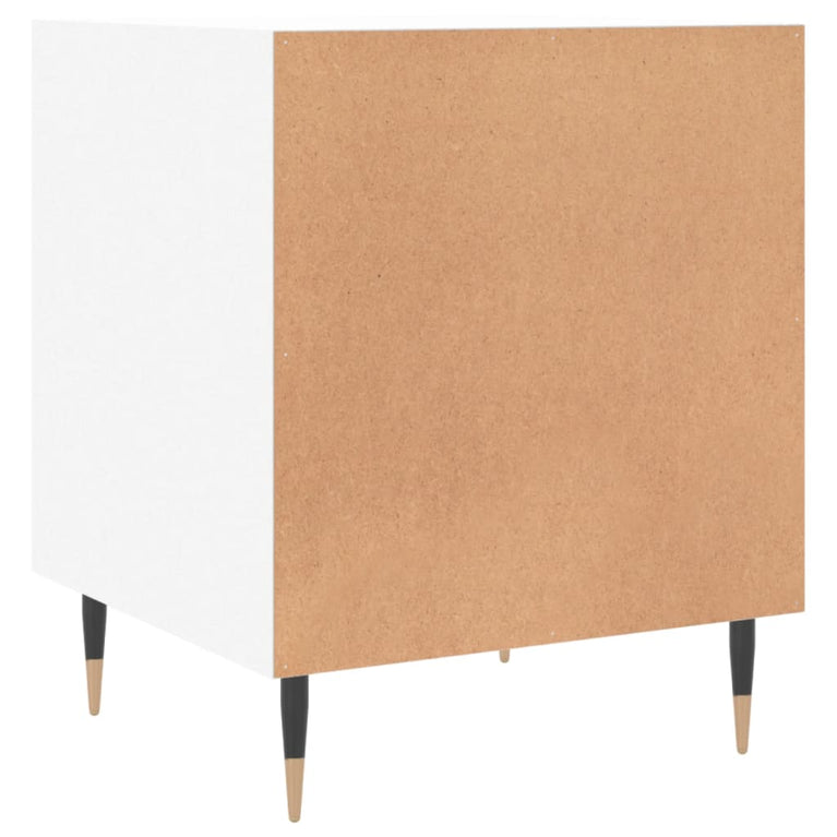 Nachtkastjes 2 st 40x40x50 cm bewerkt hout wit MeubelReus