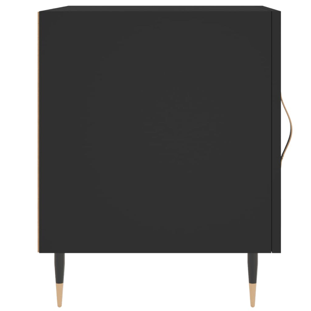 Nachtkastjes 2 st 40x40x50 cm bewerkt hout zwart MeubelReus