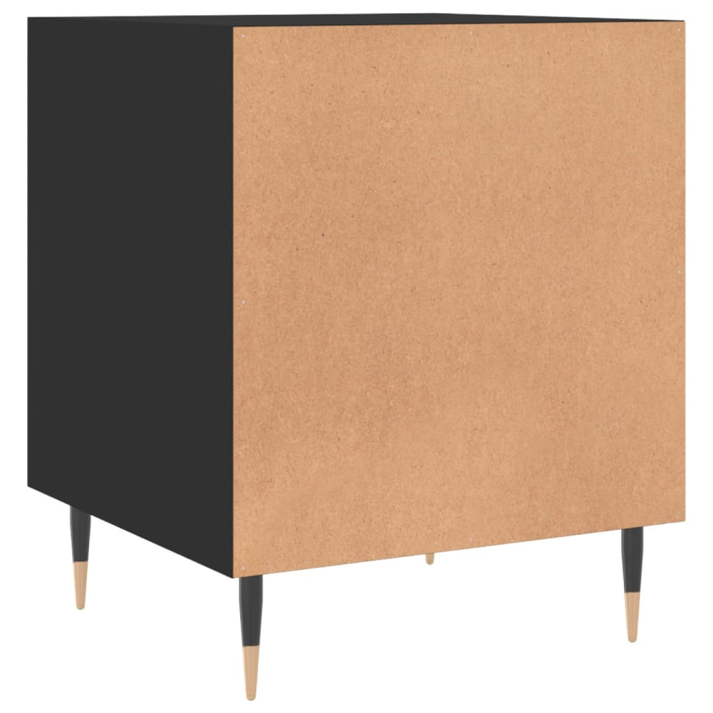 Nachtkastjes 2 st 40x40x50 cm bewerkt hout zwart MeubelReus
