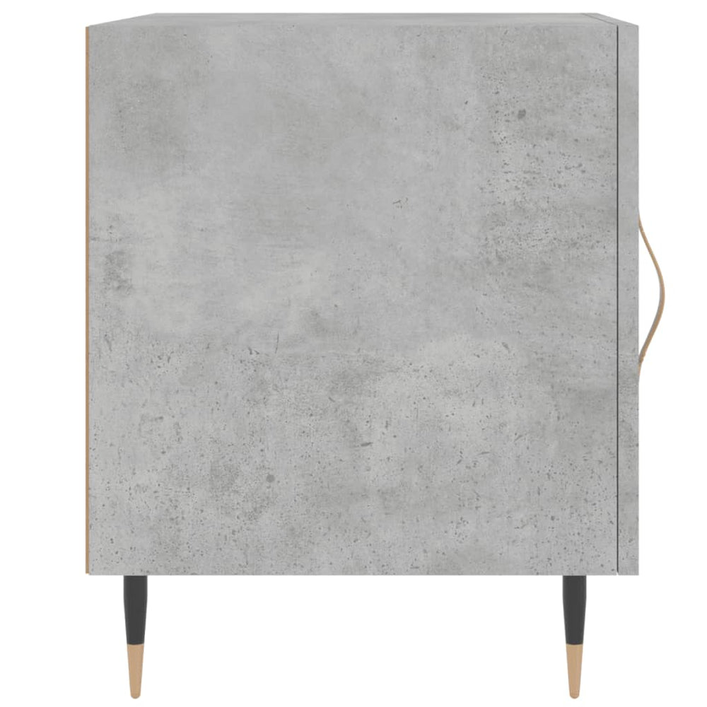 Nachtkastjes 2 st 40x40x50 cm bewerkt hout betongrijs MeubelReus