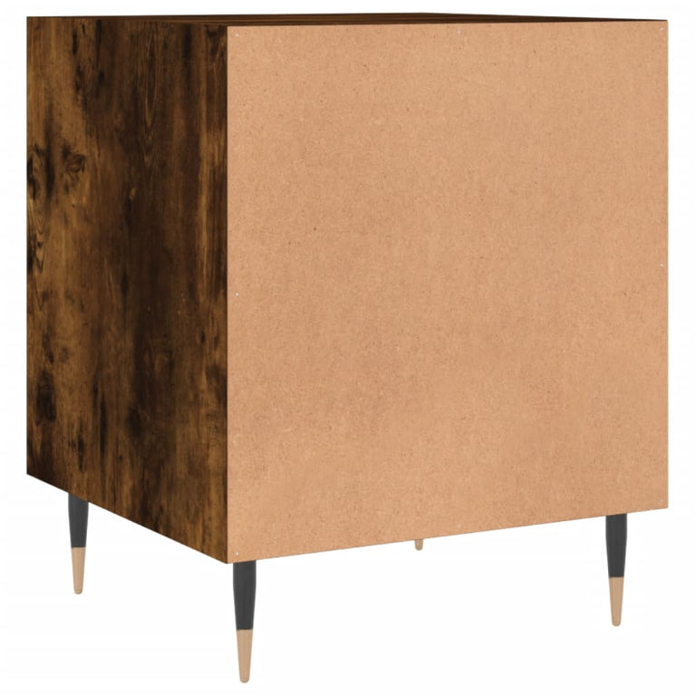 Nachtkastjes 2 st 40x40x50 cm bewerkt hout gerookt eikenkleurig MeubelReus