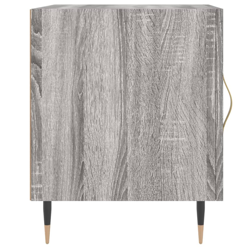 Nachtkastjes 2 st 40x40x50 cm bewerkt hout grijs sonoma eiken MeubelReus