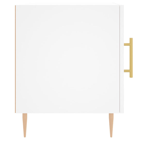Nachtkastjes 2 st 40x40x50 cm bewerkt hout wit MeubelReus