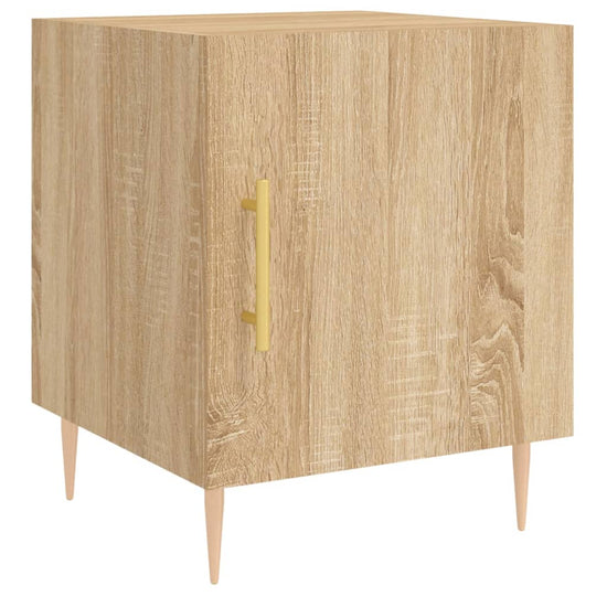 Nachtkastjes 2 st 40x40x50 cm bewerkt hout sonoma eikenkleurig MeubelReus