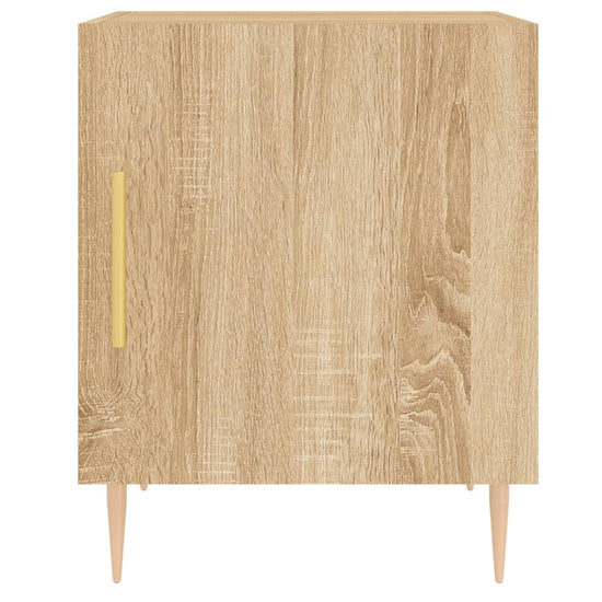 Nachtkastjes 2 st 40x40x50 cm bewerkt hout sonoma eikenkleurig MeubelReus
