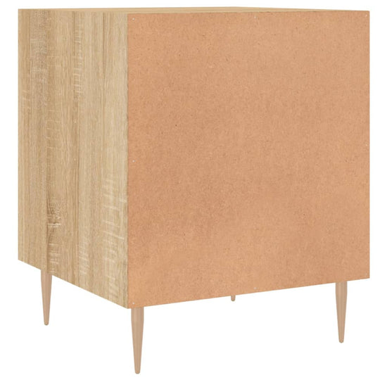 Nachtkastjes 2 st 40x40x50 cm bewerkt hout sonoma eikenkleurig MeubelReus