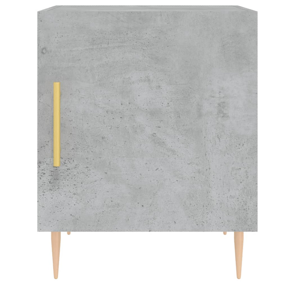 Nachtkastjes 2 st 40x40x50 cm bewerkt hout betongrijs MeubelReus