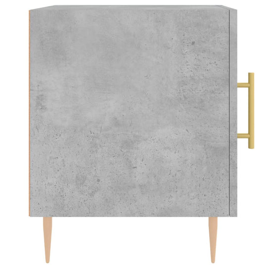 Nachtkastjes 2 st 40x40x50 cm bewerkt hout betongrijs MeubelReus