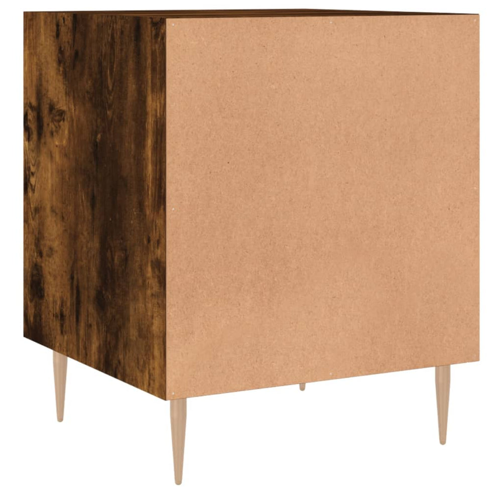 Nachtkastjes 2 st 40x40x50 cm bewerkt hout gerookt eikenkleurig MeubelReus