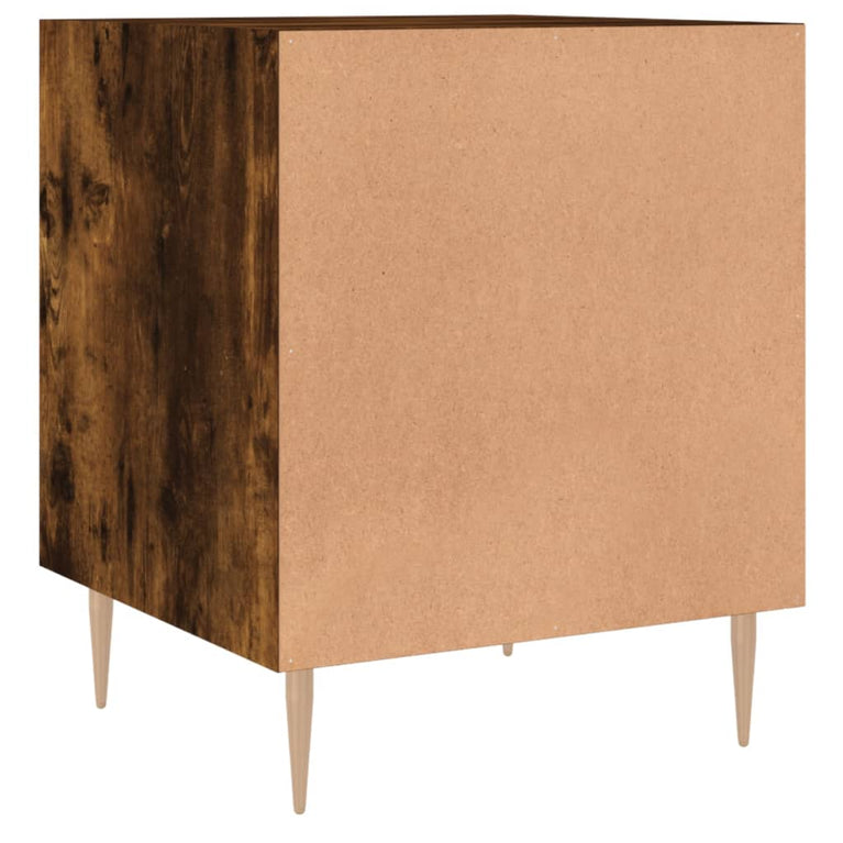 Nachtkastjes 2 st 40x40x50 cm bewerkt hout gerookt eikenkleurig MeubelReus