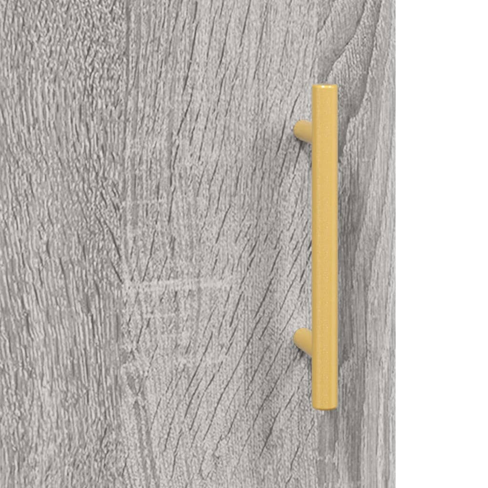 Nachtkastje 40x40x50 cm bewerkt hout grijs sonoma eikenkleurig MeubelReus