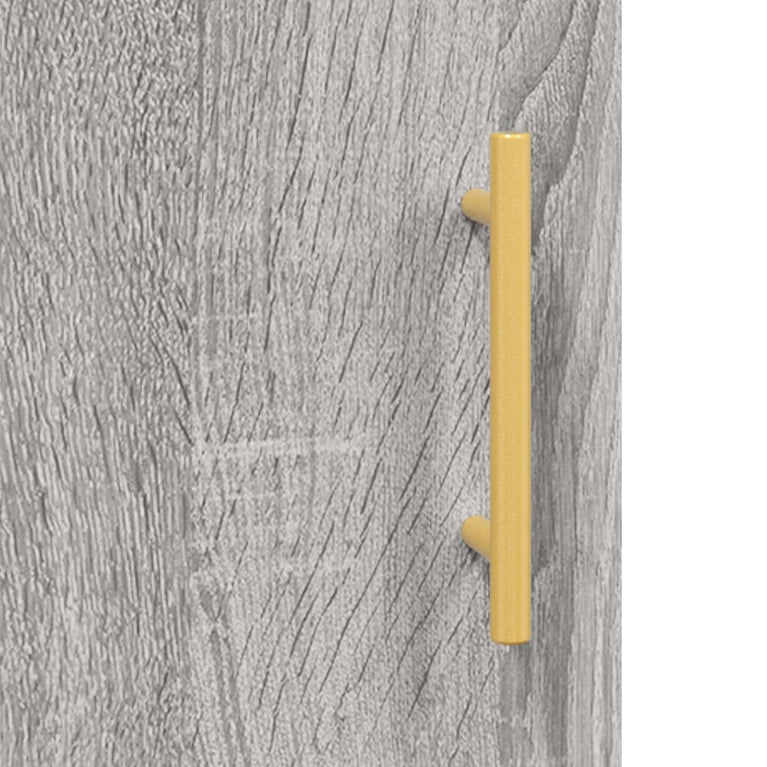Nachtkastje 40x40x50 cm bewerkt hout grijs sonoma eikenkleurig MeubelReus