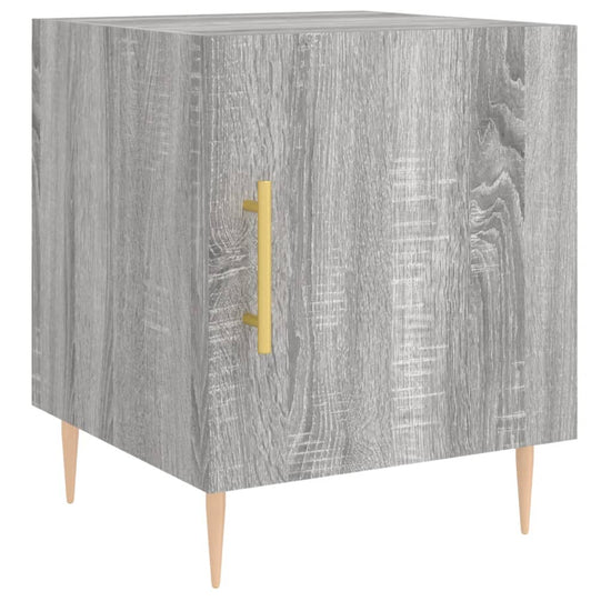 Nachtkastjes 2 st 40x40x50 cm bewerkt hout grijs sonoma eiken MeubelReus