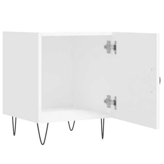 Nachtkastjes 2 st 40x40x50 cm bewerkt hout wit MeubelReus