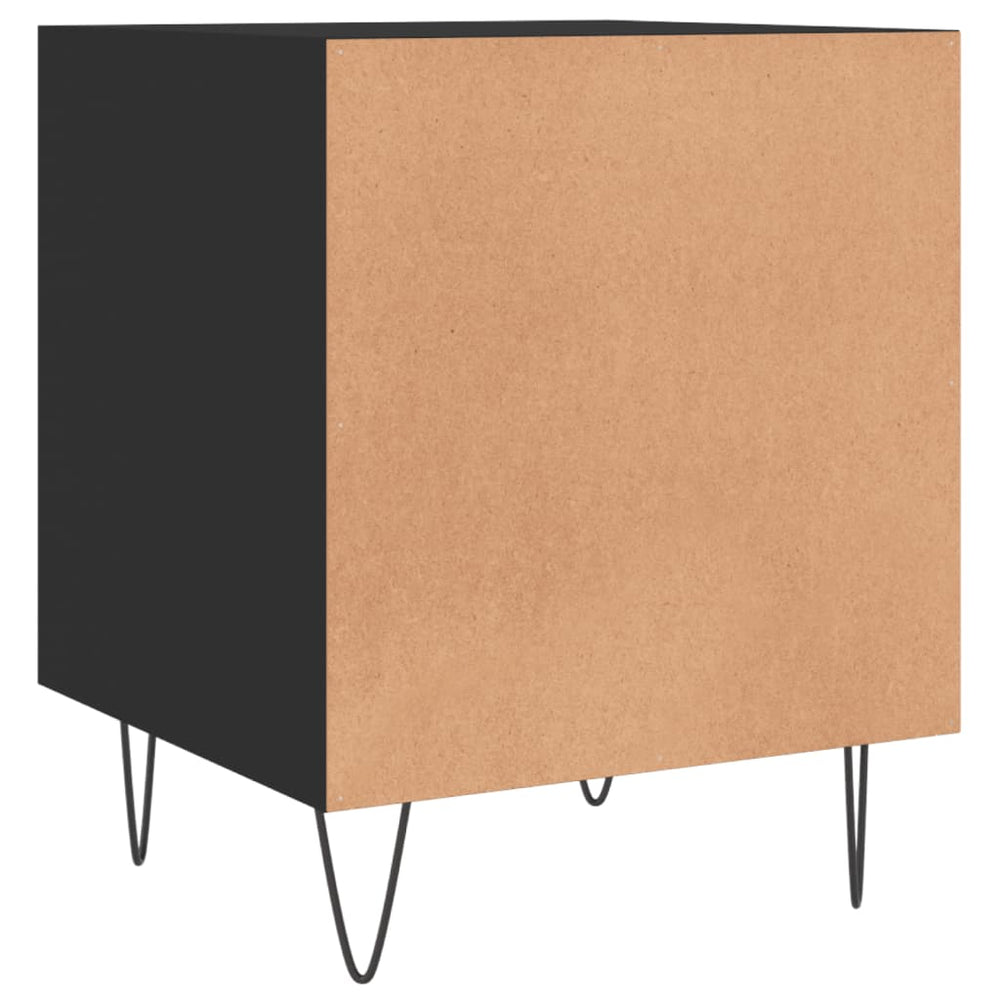 Nachtkastjes 2 st 40x40x50 cm bewerkt hout zwart MeubelReus