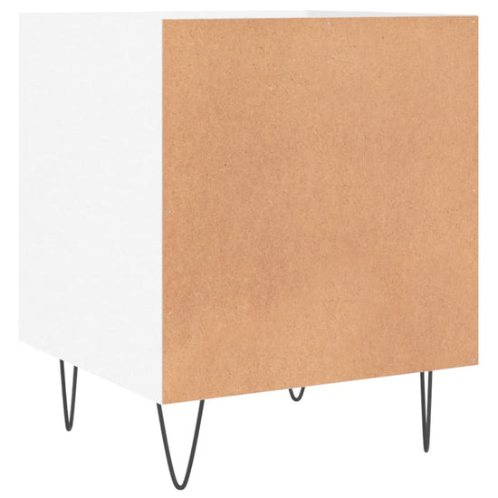 Nachtkastjes 2 st 40x40x50 cm bewerkt hout hoogglans wit MeubelReus