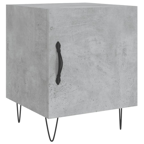 Nachtkastjes 2 st 40x40x50 cm bewerkt hout betongrijs MeubelReus
