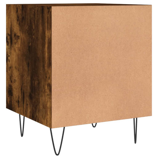 Nachtkastjes 2 st 40x40x50 cm bewerkt hout gerookt eikenkleurig MeubelReus