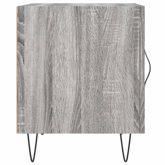 Nachtkastje 40x40x50 cm bewerkt hout grijs sonoma eikenkleurig MeubelReus