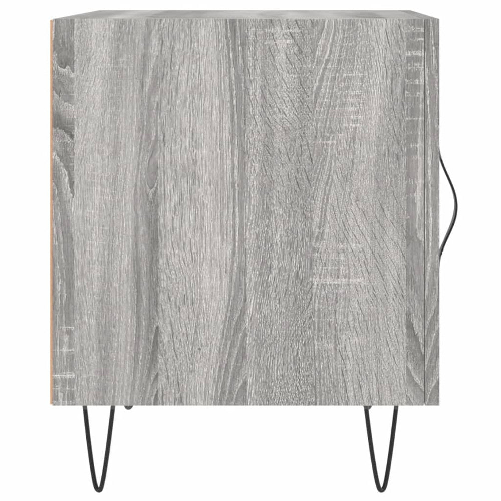 Nachtkastjes 2 st 40x40x50 cm bewerkt hout grijs sonoma eiken MeubelReus