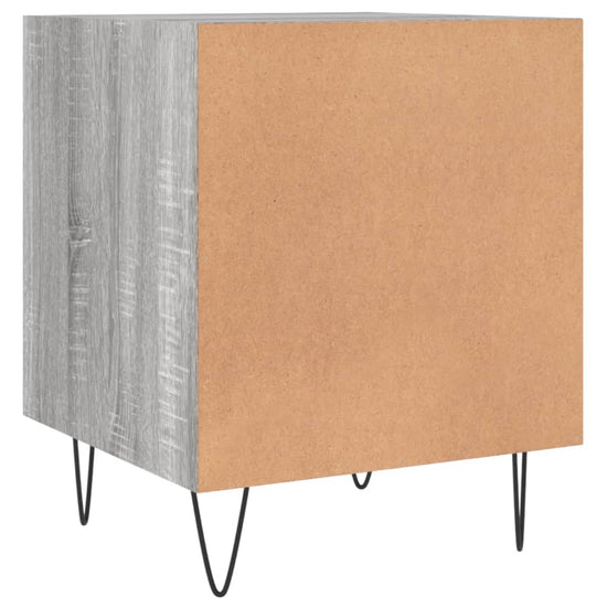 Nachtkastjes 2 st 40x40x50 cm bewerkt hout grijs sonoma eiken MeubelReus