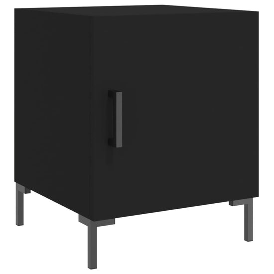 Nachtkastjes 2 st 40x40x50 cm bewerkt hout zwart MeubelReus