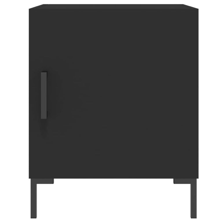 Nachtkastjes 2 st 40x40x50 cm bewerkt hout zwart MeubelReus