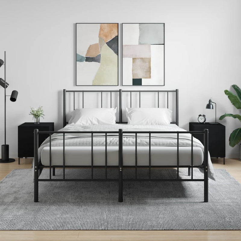 Nachtkastjes 2 st 40x40x50 cm bewerkt hout zwart MeubelReus