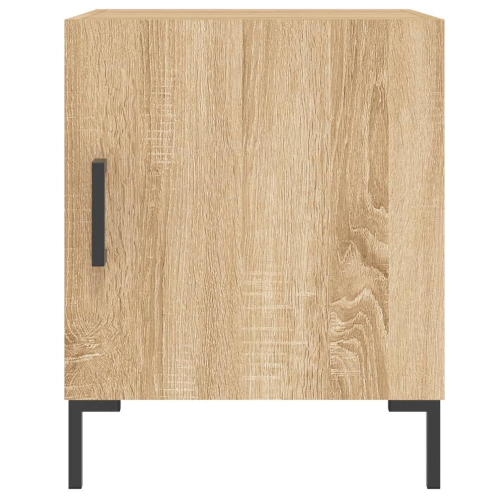 Nachtkastjes 2 st 40x40x50 cm bewerkt hout sonoma eikenkleurig MeubelReus