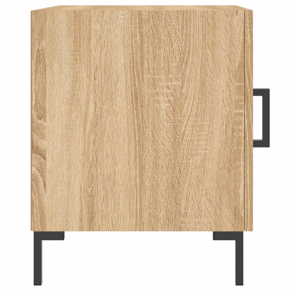 Nachtkastjes 2 st 40x40x50 cm bewerkt hout sonoma eikenkleurig MeubelReus