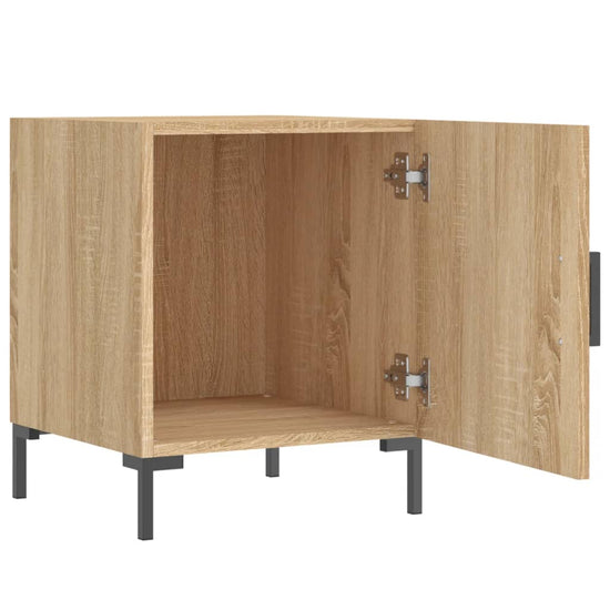 Nachtkastjes 2 st 40x40x50 cm bewerkt hout sonoma eikenkleurig MeubelReus