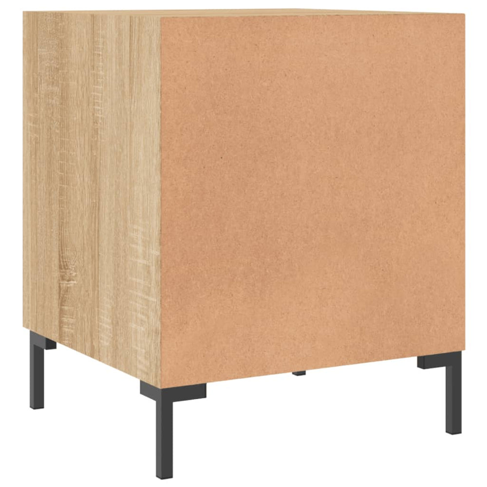 Nachtkastjes 2 st 40x40x50 cm bewerkt hout sonoma eikenkleurig MeubelReus