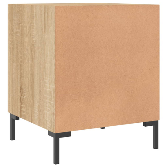 Nachtkastjes 2 st 40x40x50 cm bewerkt hout sonoma eikenkleurig MeubelReus