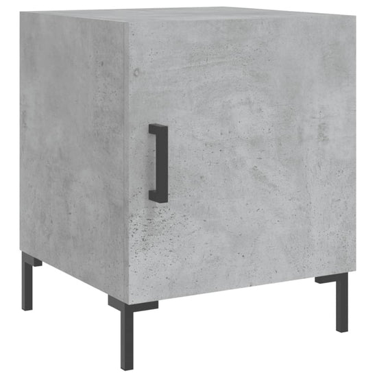 Nachtkastje 40x40x50 cm bewerkt hout betongrijs MeubelReus