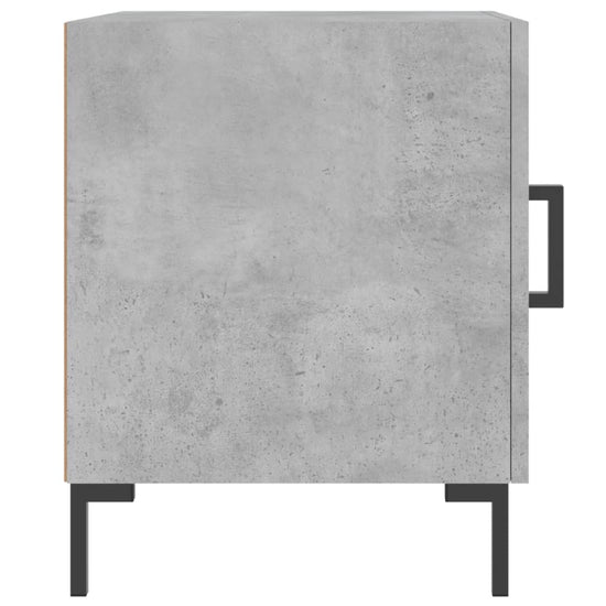 Nachtkastje 40x40x50 cm bewerkt hout betongrijs MeubelReus