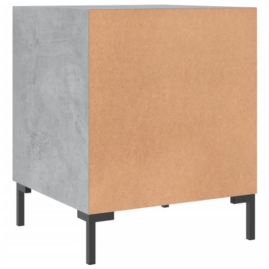 Nachtkastje 40x40x50 cm bewerkt hout betongrijs MeubelReus