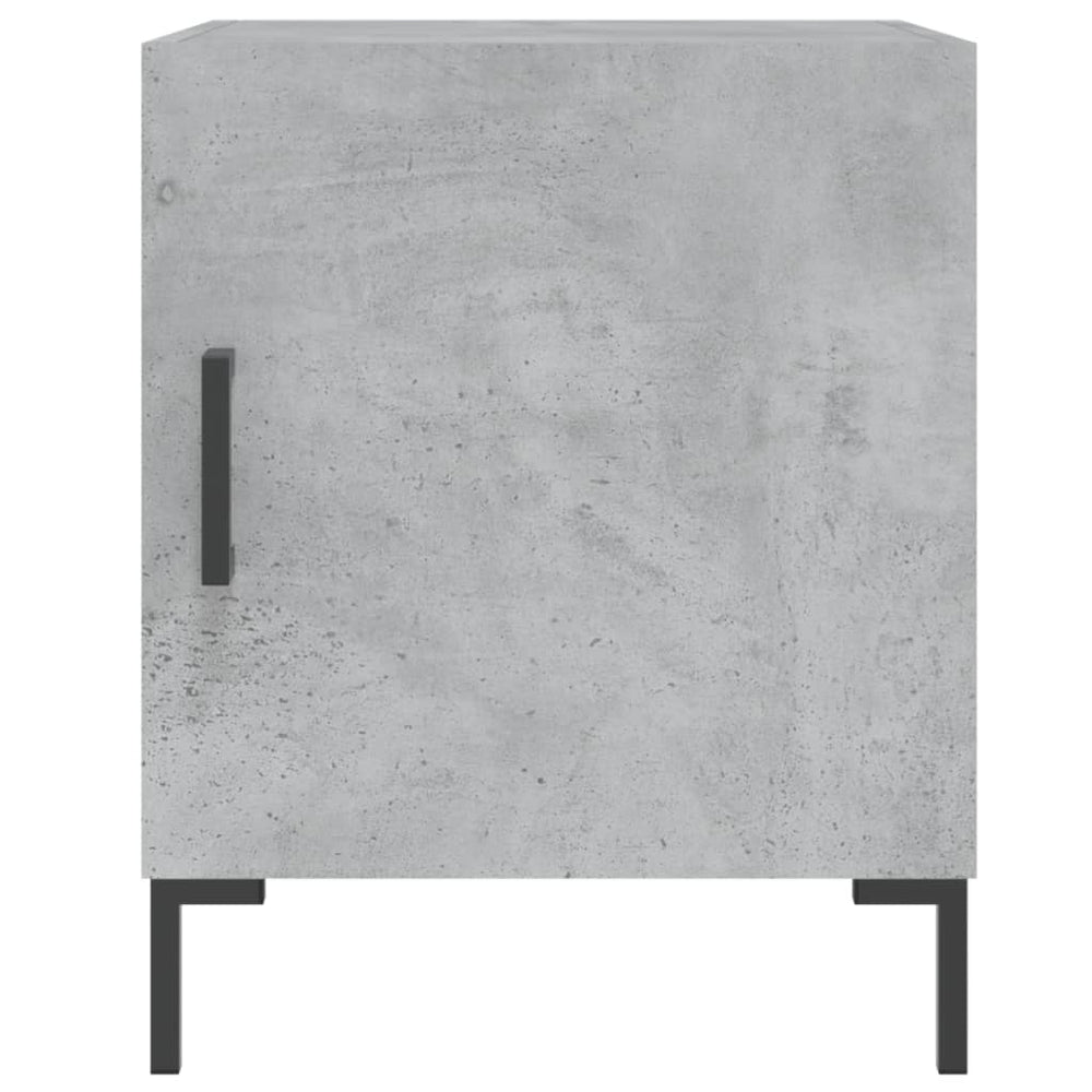 Nachtkastjes 2 st 40x40x50 cm bewerkt hout betongrijs MeubelReus