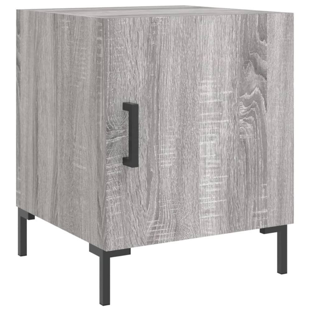 Nachtkastjes 2 st 40x40x50 cm bewerkt hout grijs sonoma eiken MeubelReus