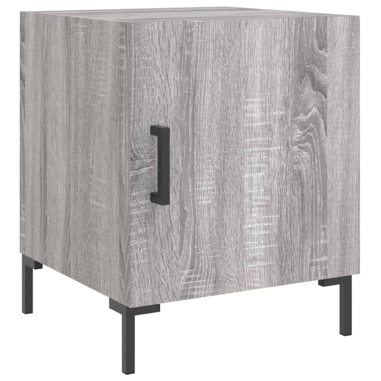 Nachtkastjes 2 st 40x40x50 cm bewerkt hout grijs sonoma eiken MeubelReus