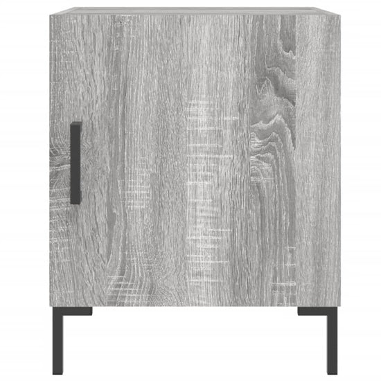Nachtkastjes 2 st 40x40x50 cm bewerkt hout grijs sonoma eiken MeubelReus