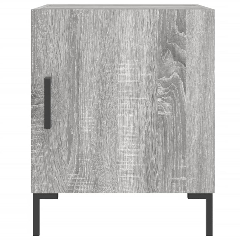 Nachtkastjes 2 st 40x40x50 cm bewerkt hout grijs sonoma eiken MeubelReus