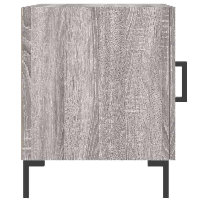 Nachtkastjes 2 st 40x40x50 cm bewerkt hout grijs sonoma eiken MeubelReus
