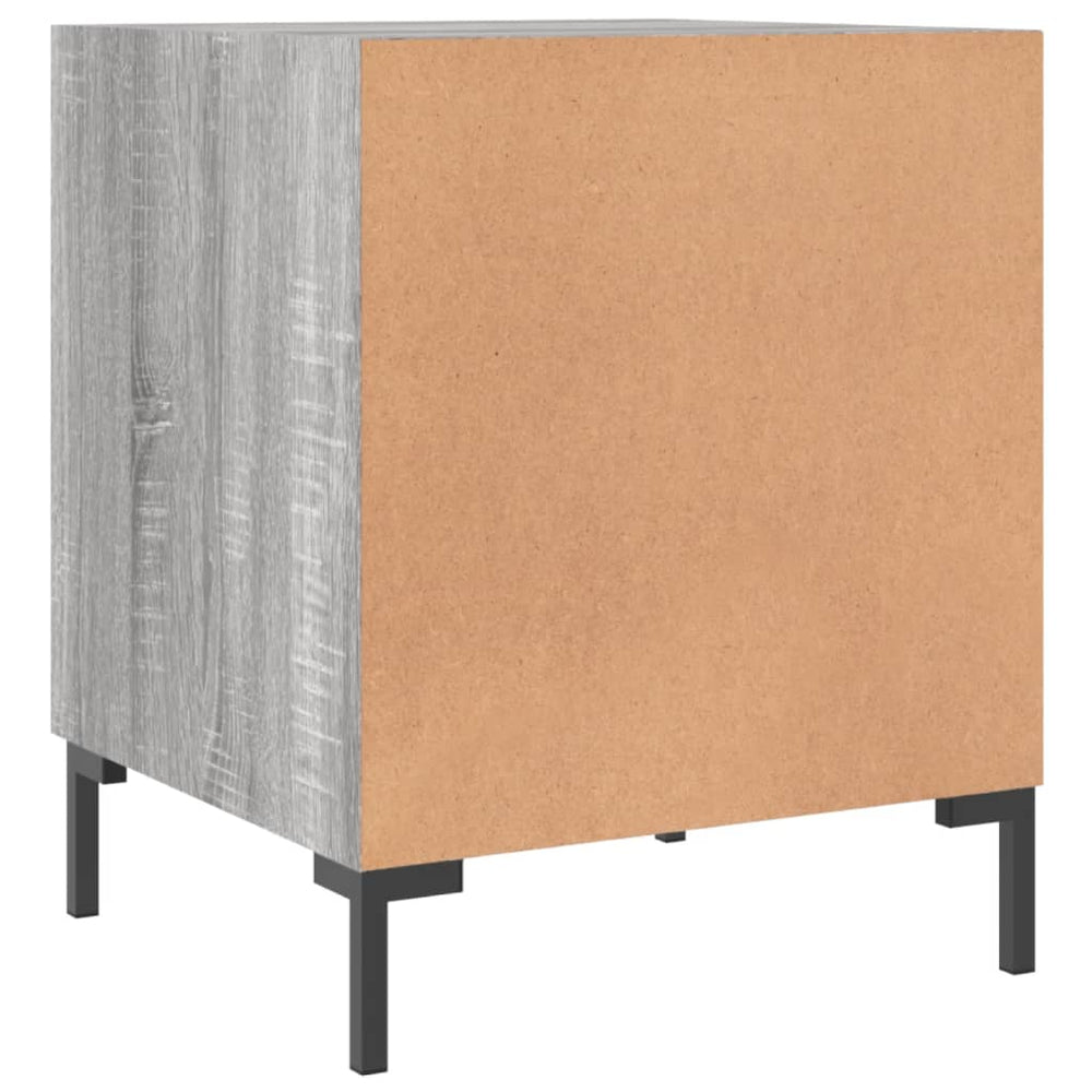 Nachtkastjes 2 st 40x40x50 cm bewerkt hout grijs sonoma eiken MeubelReus