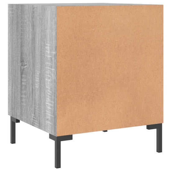 Nachtkastjes 2 st 40x40x50 cm bewerkt hout grijs sonoma eiken MeubelReus