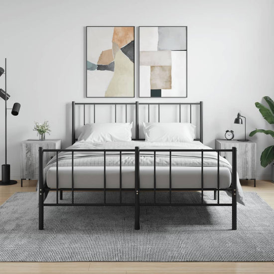 Nachtkastjes 2 st 40x40x50 cm bewerkt hout grijs sonoma eiken MeubelReus