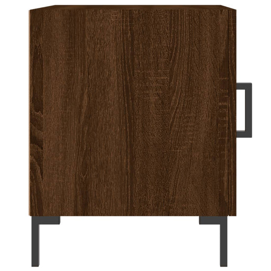 Nachtkastjes 2 st 40x40x50 cm bewerkt hout bruin eikenkleur MeubelReus