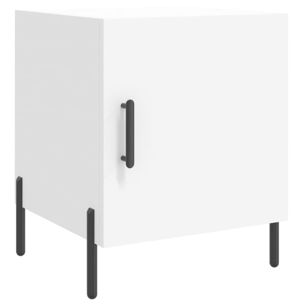 Nachtkastjes 2 st 40x40x50 cm bewerkt hout wit MeubelReus