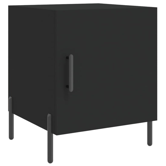 Nachtkastjes 2 st 40x40x50 cm bewerkt hout zwart MeubelReus