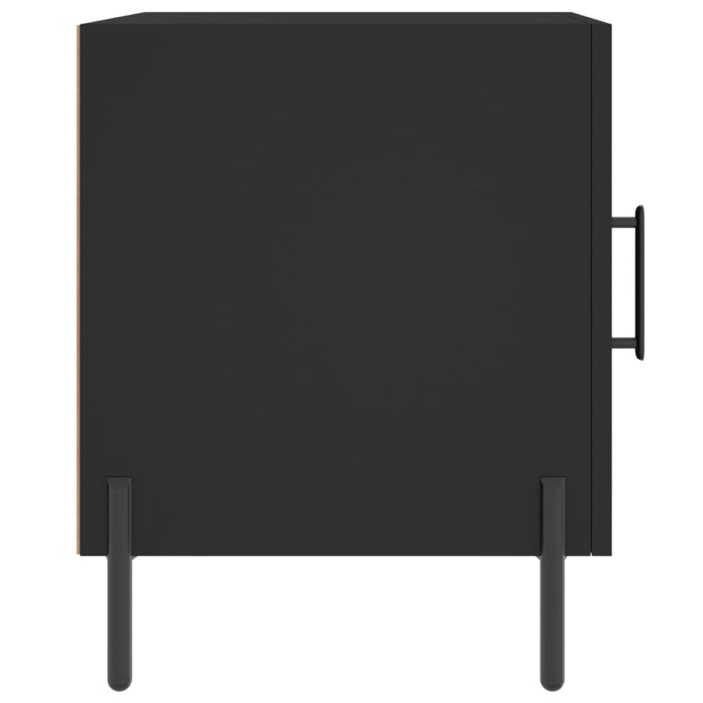 Nachtkastjes 2 st 40x40x50 cm bewerkt hout zwart MeubelReus