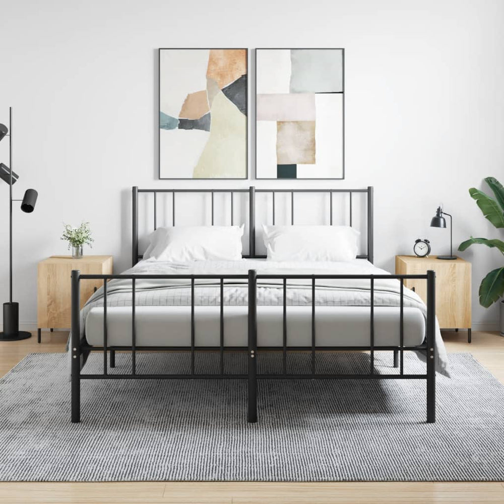 Nachtkastjes 2 st 40x40x50 cm bewerkt hout sonoma eikenkleurig MeubelReus